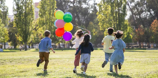 Children playing outdoors
